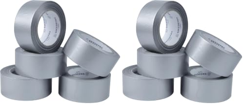 Image of SIKEDEPRO Duct Tape, Silver Tape,5 Rolls 2 inches x 30 Yards ducttape,Strong, Flexible,Heavy Duty Duct Tape,Waterproof Bulk Value for Indoor & Outdoor Repairs, Industrial Use (Pack of 2)