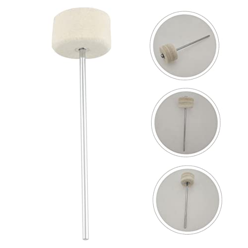 Mazo de repuesto para pedal de batería 18x5x5 cm blanco miniatura 7