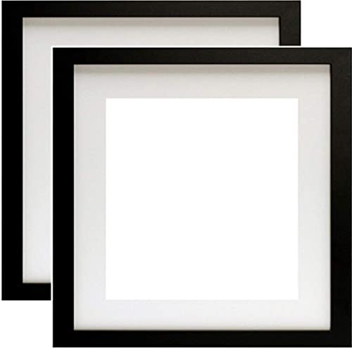 Diamond Painting Picture Frame Fit Size12X12'' (30X30CM) Diamond Paintings, Oil Paintings and All Kinds of Pictures, Wood Frame with Plexiglass 2 Pack (Black)