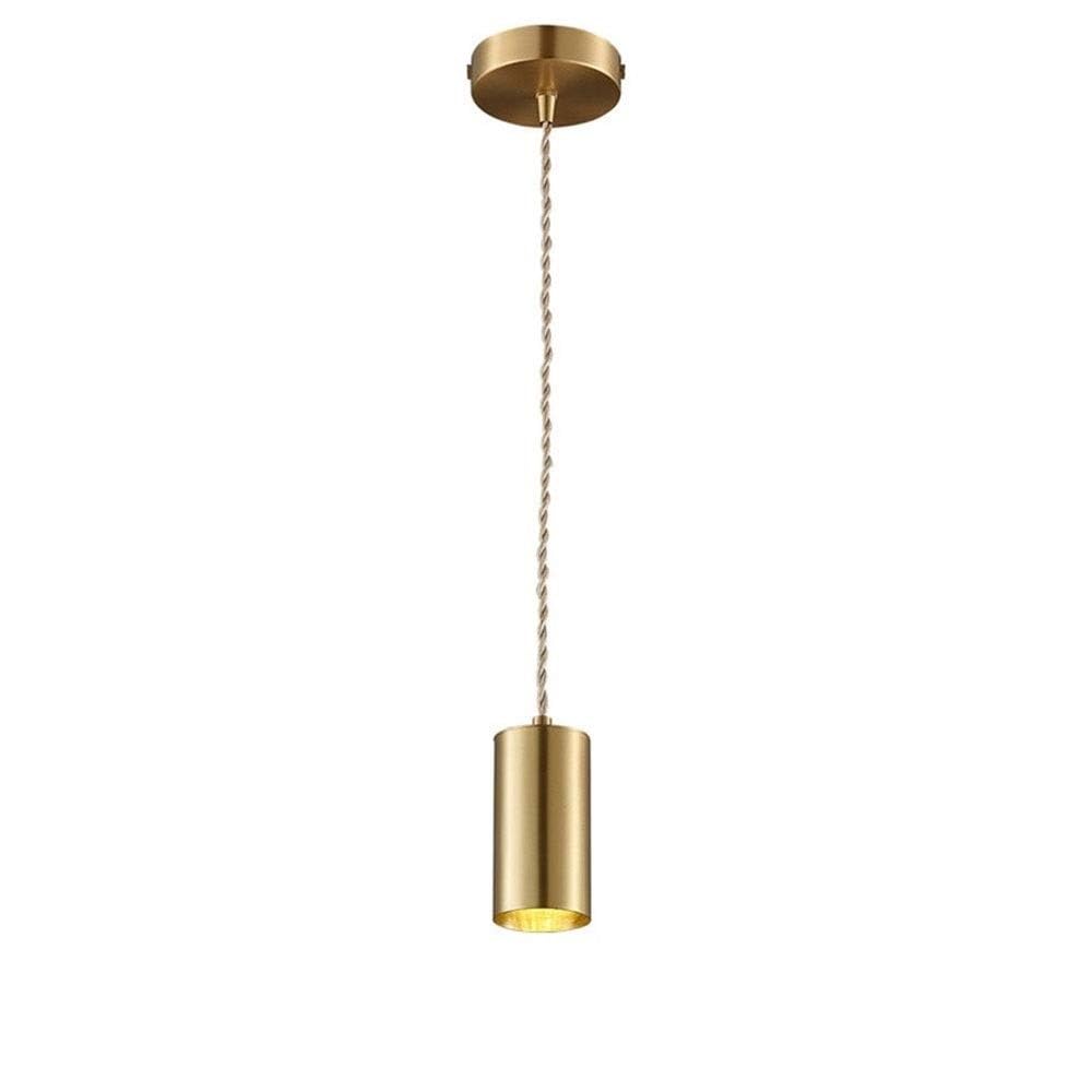 JUSKAQZYI Modern Gold Single Hanging Lights Industrial Hanging Ceiling Lamp Adjustable Contemporary Small Pendant Lighting Ceiling Lights