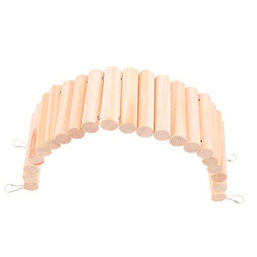 Milisten ハムスターの丸太はしご ドワーフハムスターのおもちゃ ペット あい 採餌 ギニア 屋内 ハシゴ ハムスターケージの造園はしご ハムスタークライミングおもちゃ はしごのおもちゃ 木材