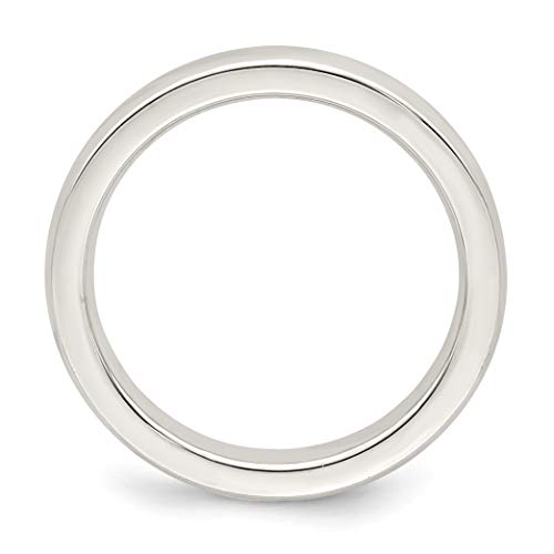 3mm Beveled Edge Sterling Silver Wedding Band Comfort Fit Ring2