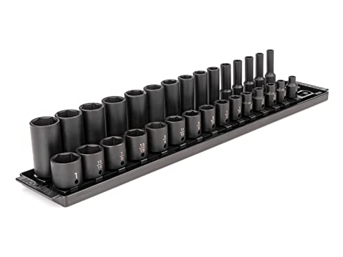 Image of TEKTON 3 /8 Inch Impact Socket Set, 30-Piece | SID91210