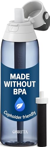 Brita 36386 Premium Water Filter Bottles, 26oz, Night...
