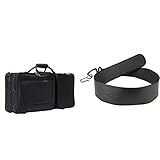 Protec Bassoon PRO PAC Case, Model PB317 & Pro Tec A241 Leather Bassoon Non-Slip Seat Strap with Lockable Hook...