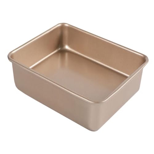 Ciieeo Cupcake Baking Pan Square Cake Pan Thickened Rim Resistance to High Temperature