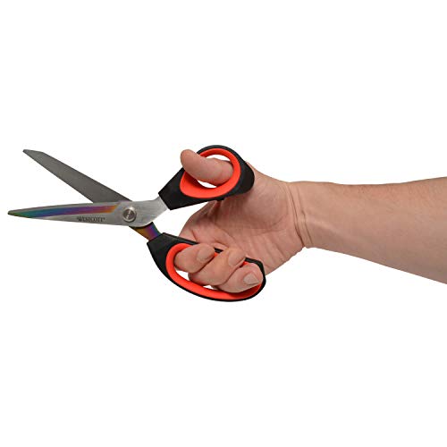 Westcott 17780 9.5-Inch Tailor Scissors For Crafting, Red/Black #TOP4