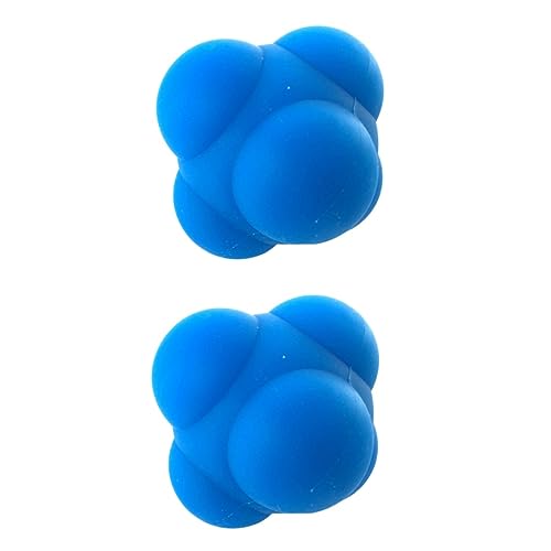 UPKOCH 2 Piezas de Silicona Adulto Aptitud física Deportes de para Hacer Ejercicio Yoga Gimnasia de Rebote de reacción Pelota de Entrenamiento Azul