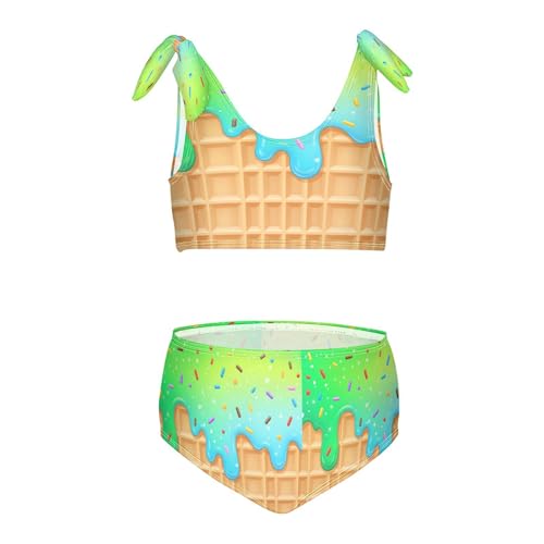 Image of Boccsty Cute Crab Red Blue Girls Swimsuits Kids Bikini Sets 2 Pcs Bathing Suit for 3T