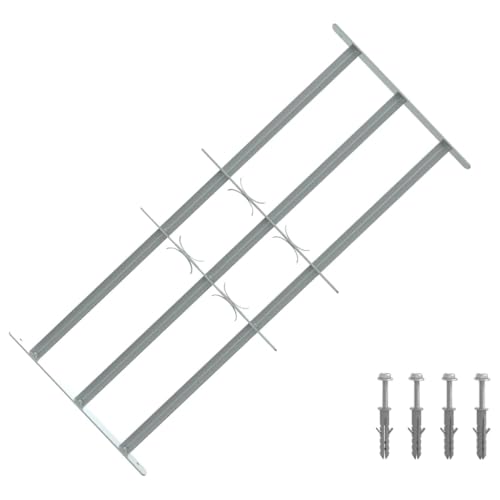 vidaXL Grille de Défense à 3 Traverses pour Fenêtre de 700-1050 mm Sécurité