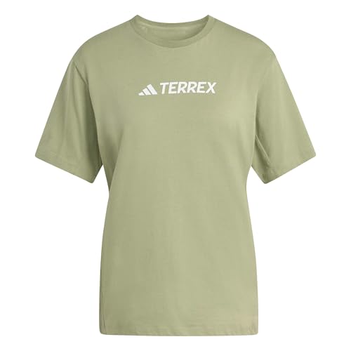 T-shirt Adidas Terrex femme haut de gamme en coton doux avec logo classique imprimé