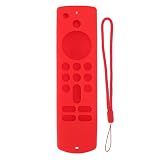 Capa de Silicone para Controle Remoto para Fire TV Stick, Capa Remota para Fire TV Stick TV Capa Protetora de Silicone Antiderrapante Com Cordão Capa de Controle Remoto de 3ª