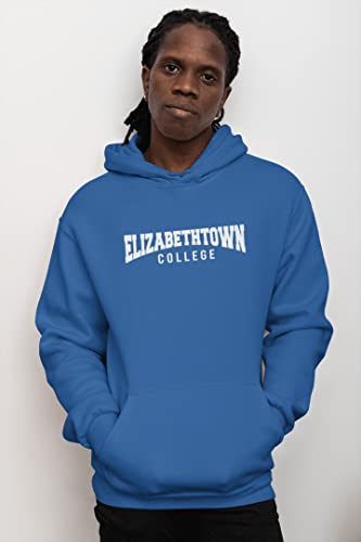 CreateMyTee Elizabethtown College Block Text One Color Unisex Hooded Sweatshirt - Elizabethtown Blue Jays Apparel2