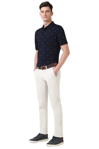 Image of Peter England Men's Skinny Fit Mid Rise Premium Casual Trouser Chinos
