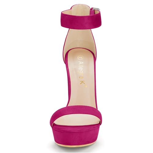 Image of Allegra K Women's Platform High Heel Ankle Strap Chunky Heels Sandals