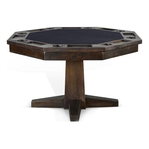 Pemberly Row PR-4753-2352719 Transitional Wood Game & Dining Table In Tobacco Leaf cover