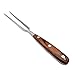 karrychen Portable Outdoor Barbecue Tool Wooden Handle Barbecue Fork Food Fork Meat Fork