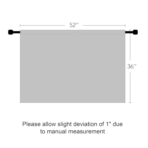 RYB HOME Blackout Short Cafe Curtains, Privacy Light Block Small Window Curtains for Bedroom Kitchen Basement Dining Classroom, W 52 x L 36 inches, Natural, 2 Panels