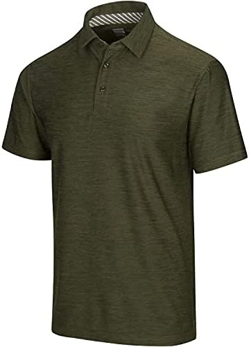 Three Sixty Six Golf Shirts for Men – Dry Fit Short-Sleeve Polo, Athletic Casual Collared T-Shirt