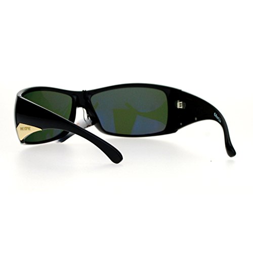 Be One Polarized Sunglasses Mens Oversized Wrap Shield Rectangular Frame3