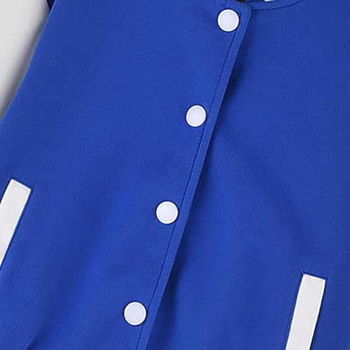 LittleSpring Neutral Boys Girls Baseball Jackets Uniform Casual Varsity Jacket3