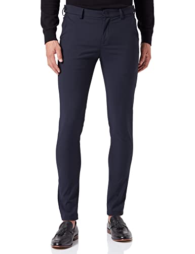 Replay Herren M9686 Lässige Business-Hose, 020 Navy, 29W / 30L