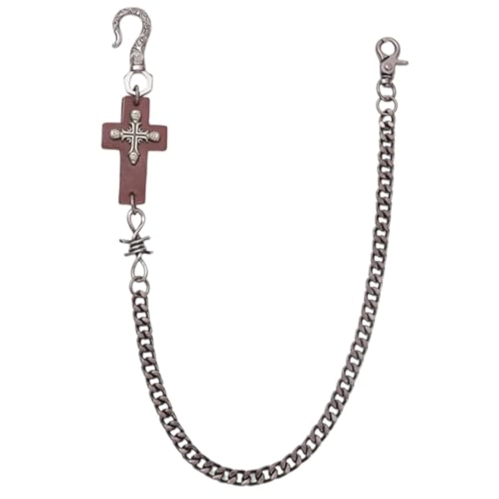 Fashion Goth Pants Chain Accessories for Men & Women, Brown