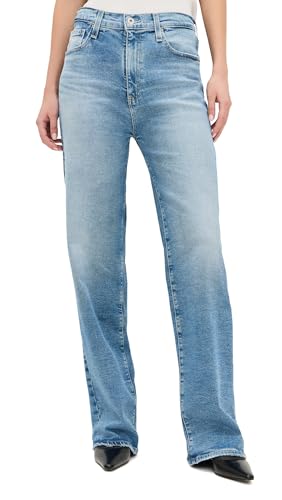 AG Adriano Goldschmied Women's Mercer High Rise Cuffed Barrel Jean