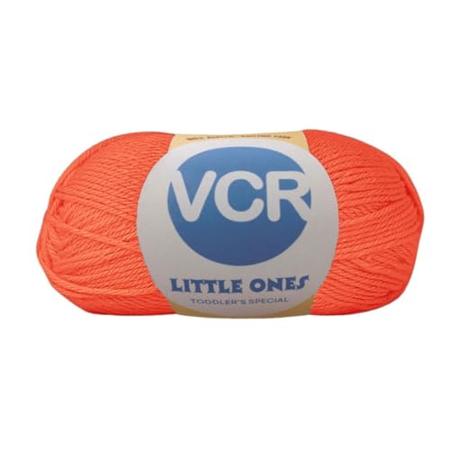 Image of VCR Dark Orange Yarn, 100 Grams Hank, 190 Meters Length, Acrylic Ball for Crochet and Knitting, Soft Crosia Threads, Pack of 1 Yarn, Suitable for DIY Crafts