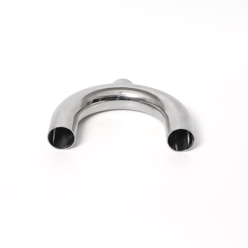 Codo 180 grados soldado con tubo de 19 mm en forma U acero inoxidable 304 para fluidos 3