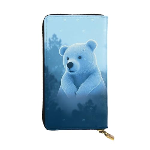 Grand portefeuille femme cuir bleu anti-encombrement avec rangement téléphone portable