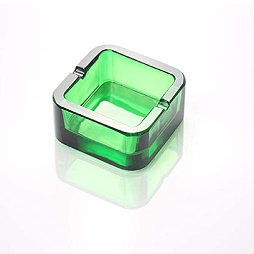 CAIMEI Magnifique Porte-Cendres Cigarettes Titres Cendrier Avec Couvercle Cristal Verre Cendrier Exquis Carré Cadeau Carré Mode Basse Table Chambre Salle de Séjour Salon