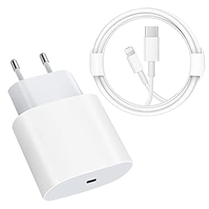 USB C Schnellladegerät – MFi Zertifiziert – Schnellladegerät PD 20W mit 6FT C auf Lightning Ladegerät Adapter Typ C für iPhone 14/14 Plus/14 Pro/14 Pro Max/13/12/11/SE/iPad Pro