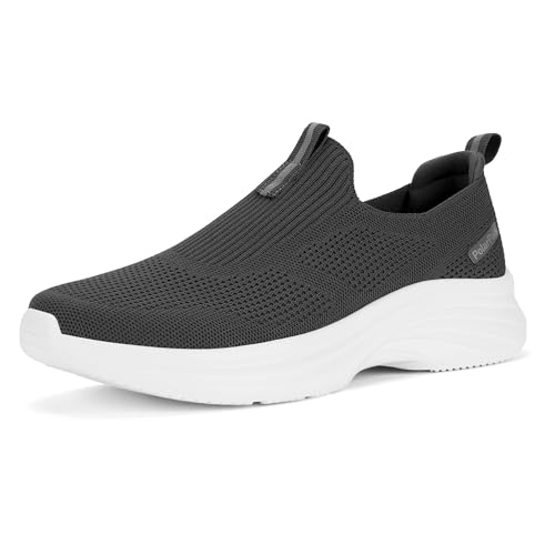 Mens Walking Shoes Slip On Tennis Shoe Athletic Gym Workout Shoes Comfortable Lightweight Cross Training Fashion Sneakers