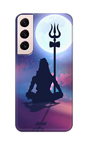 Image of Printed Hard Back Cover Case for Samsung Galaxy S22 Plus 5G | S22+ 5G Back Cover (Lord Shiva) -702