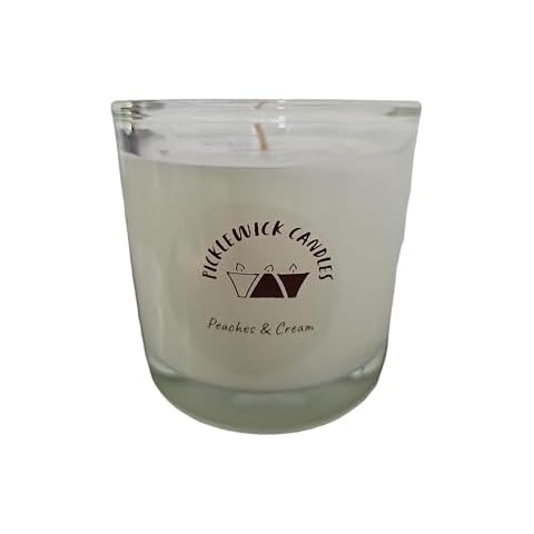 Handmade Coconut Soy Wax Candle - Peaches & Cream Cover