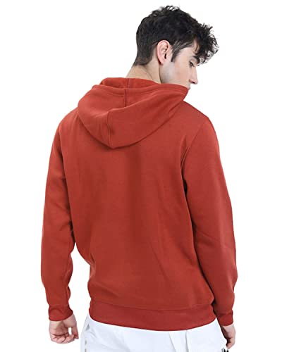 Image of Veirdo Cotton Fleece Regular Fit Hooded Sweatshirt Full Sleeves Solid Jumper Hoodie for Men /Boys