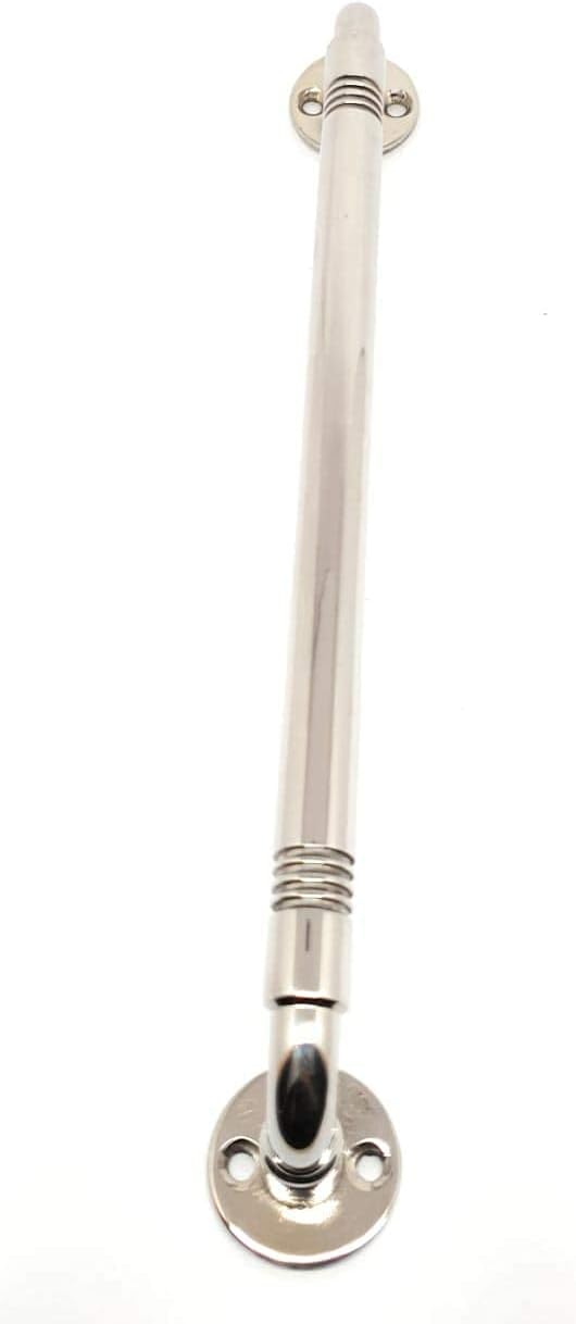 SSISKCON 10" Flush Barn Door Handles Stainless Steel Sliding Pull Handle Heavy Duty Solid Rod 14mm x 10" inch 250mm Mirror polished 32(629) Concealed Bar Handle for Gates Garages Sheds Furniture doors