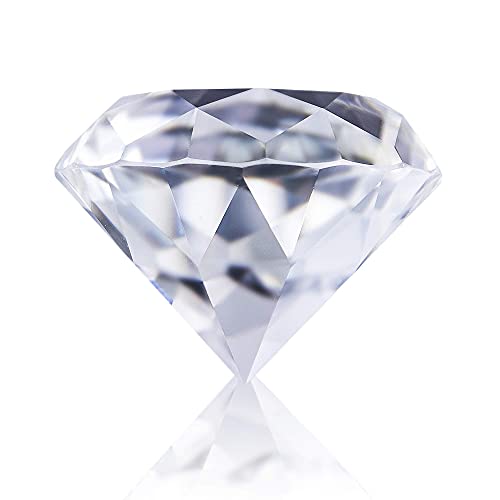 Pack Of 6 Clear Crystal Diamond Glass Jewels Home Decor, Wedding Table Decoration, Glass Paperweight 50Mm (2In) #TOP2