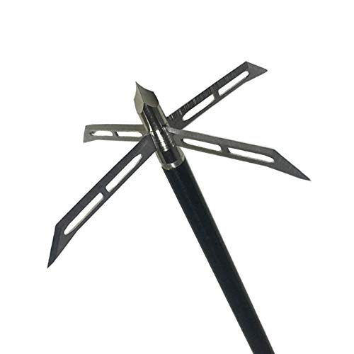 Sinbadteck Archery Broadheads, 3Pcs Pack 4 Fixed Blade Turkey Hunting Broadheads 200Gr Arrowhead Stainless Steel Bow And Arrow Hunting Tips #TOP1