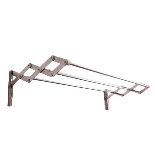 Stainless Steel Wall Mount Laundry Drying Rack Retractable Fold Away