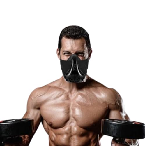 masque d'entraînement en altitude 25 niveaux de résistance respiratoiAltitude d'entraînement Sport Masks for Fitness Running Training High Altitude Face...
