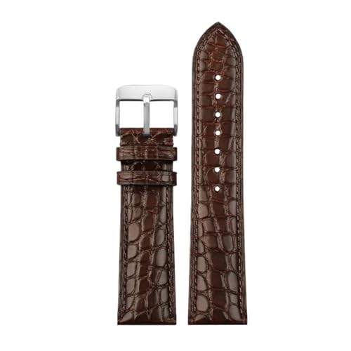 Bracelet de montre en cuir de crocodile haut de gamme pour hommes de luxe