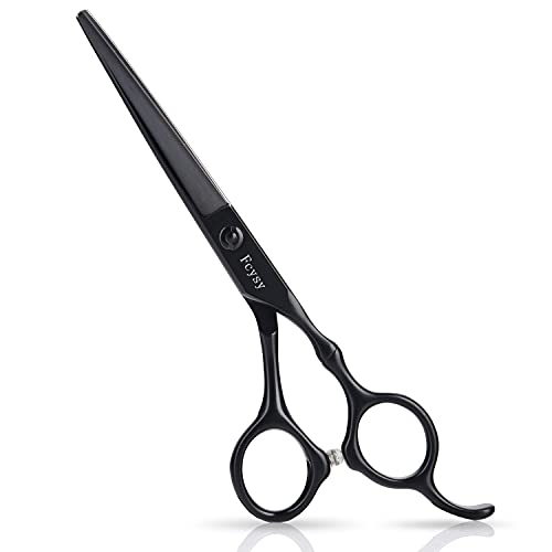 Hair Cutting Scissors Thinning Shears- Fcysy Professional Barber Sharp Sheers Hair Scissors Hairdressing Shears Kit with Haircut Accessories in Leather Case for Cutting Styling Hair for Women Men Pet
