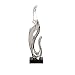 KLHHG Gold Silver Resin Desktop Decor Abstract Sculpture Soggiorno TV Armadio Arredamento Hotel Lobby Arte Ornamenti Elettroplacchiati (Color : Silver)