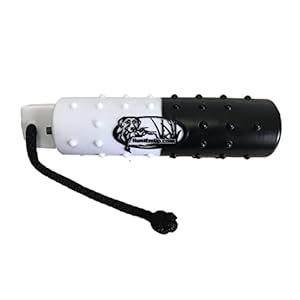 Dog Training Kit – Mourning Dove Training Dummy, (6 Pack) 2 inch Black & White Flasher Plastic Bumper, and Mesh Carrying Bag