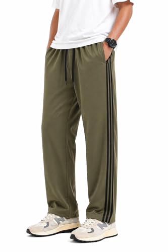 Image of Track Pants for Men Combo Pack of 2 - Regular Fit Gym Trackpants Set Elastic Waist Straight Fit Casual Lower Sports Wear Joggers Bundle