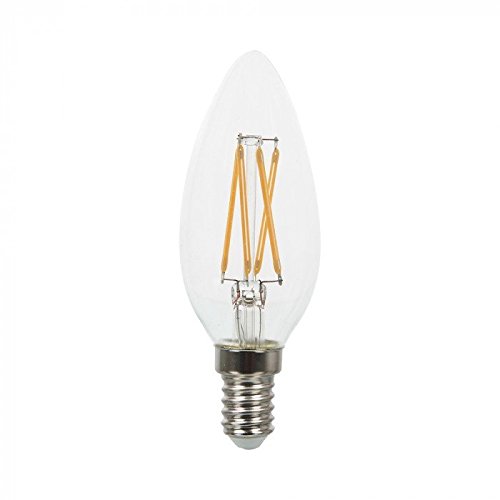 V-TAC LED Bulbs E14 vt-1986 Cold Light Candle Mini Globe Ball Olive SKU (44141)