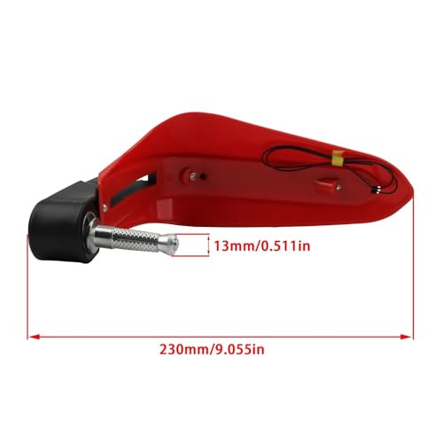 Protège-levier de frein motocross guidon scooter avec LED - 7