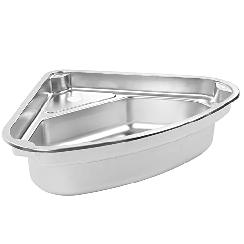 Fregadero de cocina triangular para RV y yate en acero inoxidable 8